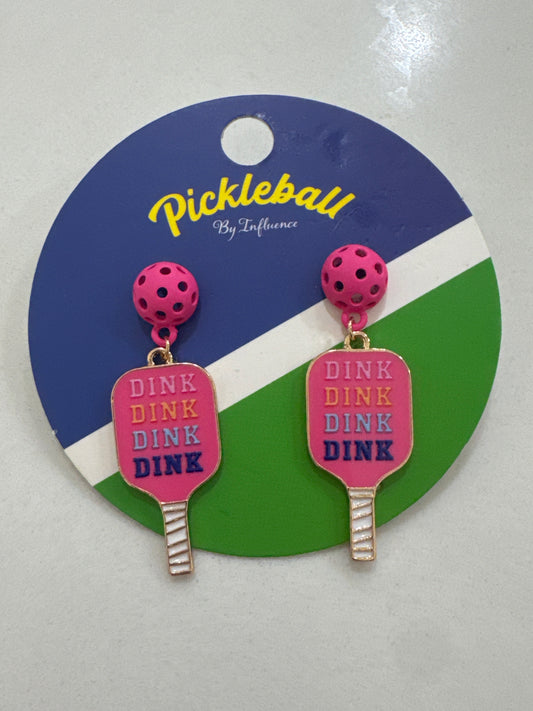 Pickleball dangle earrings